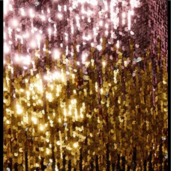 NEW ZARA PINK & GOLD SEQUIN SLEEVELESS TOP- SMALL - Picture 2 of 11